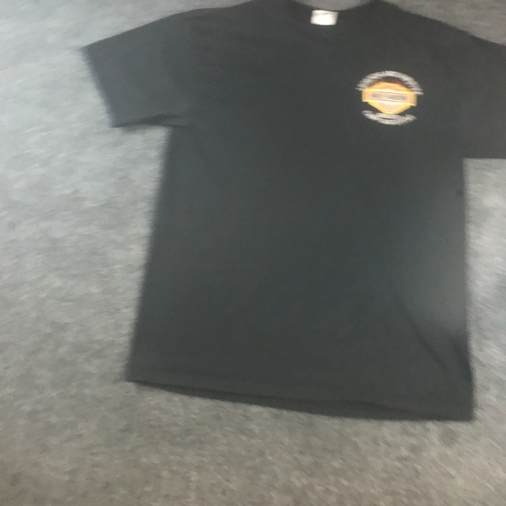 Harley Davidson T-Shirt Mens Large Black Good Embroidered Cabo San Lucas Logo